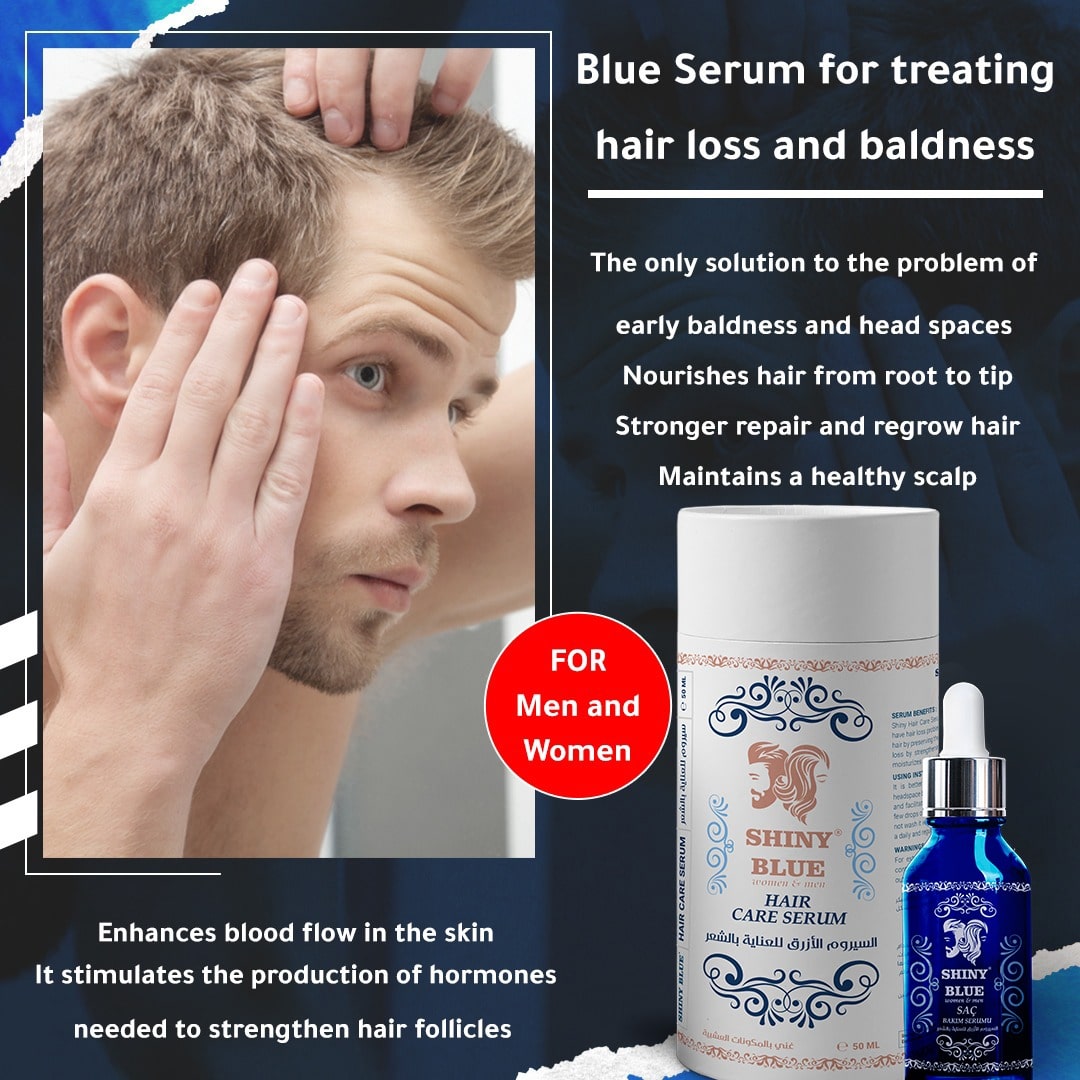 Shiny Blue hair serum - Luliana Cosmetics